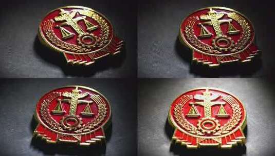 法院的徽章高清在线视频素材下载