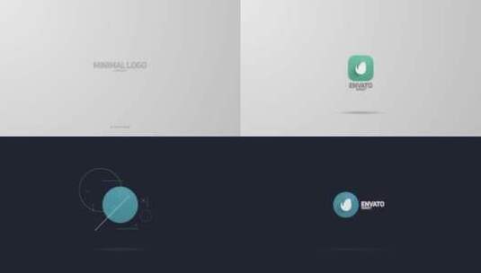 商务极简网页标志动画LOGO展示AE模板高清AE视频素材下载