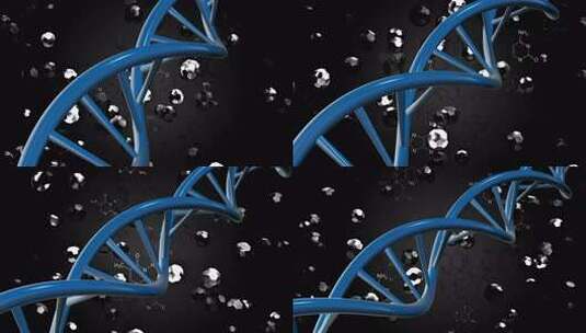 DNA分子，双螺旋链高清在线视频素材下载