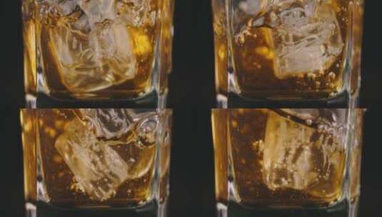 苏格兰威士忌的特写高清在线视频素材下载