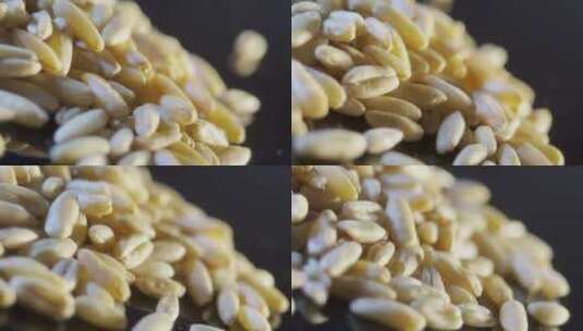 微距减肥瘦身燕麦粗粮高清在线视频素材下载