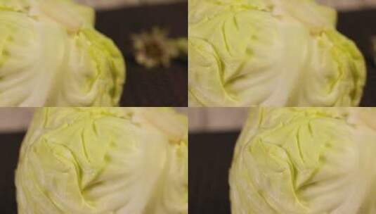 圆白菜包菜蔬菜高清在线视频素材下载