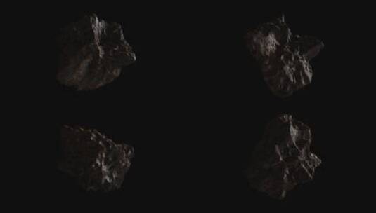 小行星陨石旋转-5高清在线视频素材下载