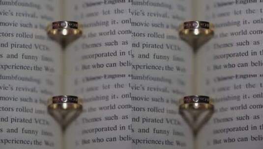 婚礼爱情戒指创意超清拍摄素材高清在线视频素材下载