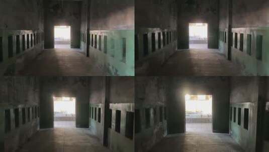 荒废建筑澡堂高清在线视频素材下载