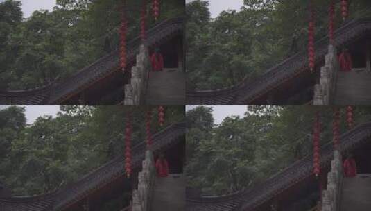 杭州飞来峰上天竺法喜讲寺高清在线视频素材下载