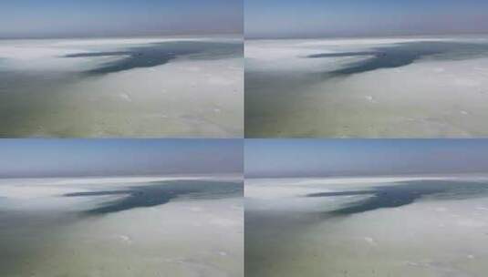 青海乌兰县茶卡盐湖自然风光航拍高清在线视频素材下载