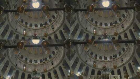 神圣的教堂穹顶高清在线视频素材下载