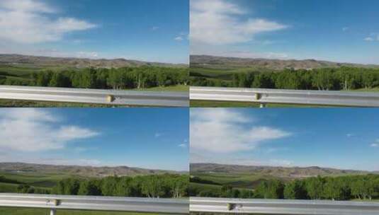 开车视角 白天 行驶在公路上高清在线视频素材下载