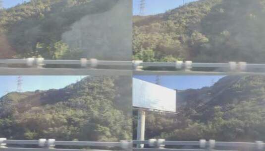 高速公路边上的风景高清在线视频素材下载