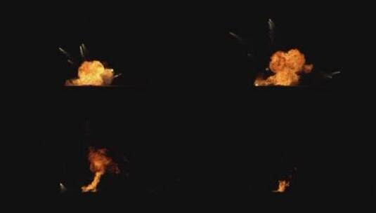 4k爆炸生成的多种火焰效果背景视频素材52高清在线视频素材下载