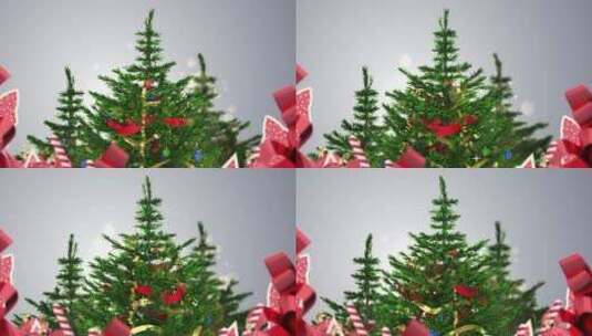 4K旋转圣诞树圣诞节装饰元素3d循环动画 (1)高清在线视频素材下载