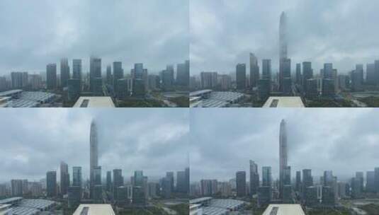 深圳福田中心区CBD延时风光高清在线视频素材下载