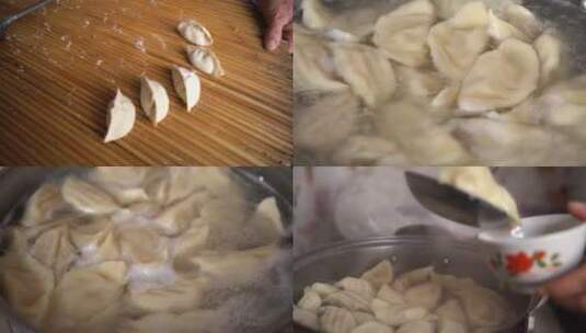 煮饺子视频高清在线视频素材下载