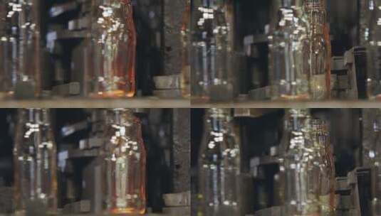 玻璃瓶制造工厂高清在线视频素材下载