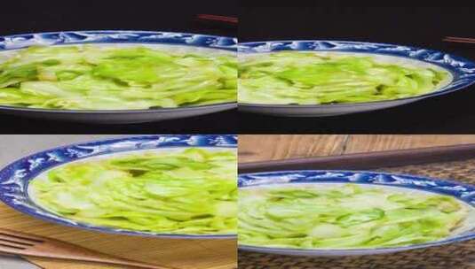 手撕包菜家常菜品4k竖版合集高清在线视频素材下载