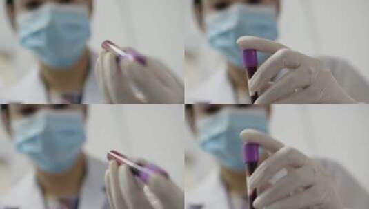 医院采集血液样本高清在线视频素材下载