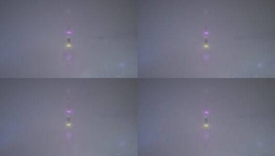 上海东方明珠电视塔大雾风光高清在线视频素材下载