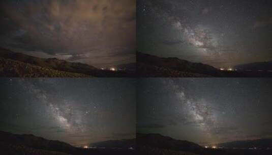 美丽的夜空高清在线视频素材下载