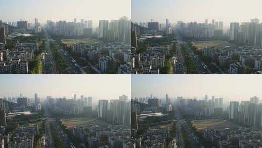 4K 航拍珠海城市建筑景观高清在线视频素材下载