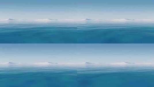 户外水面与地形3D渲染高清在线视频素材下载