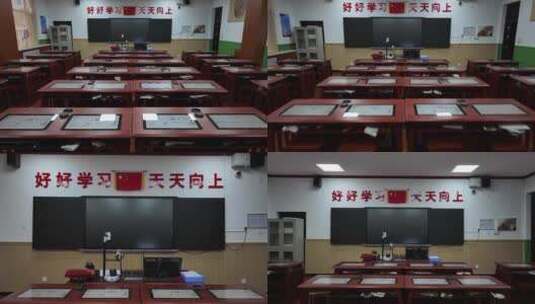 小学书法教室广视通智慧书法教室高清在线视频素材下载