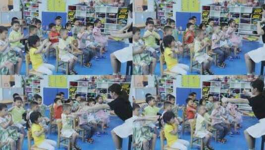 幼儿园教室活动高清在线视频素材下载