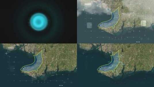 海城区-地图高清在线视频素材下载