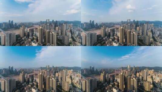 重庆渝中城市全景延时高清在线视频素材下载