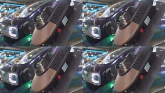 宝骏电动汽车智能充电桩展示高清在线视频素材下载