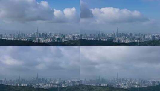 深圳福田城市建筑延时摄影高清在线视频素材下载