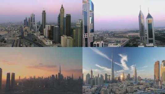 【合集】 迪拜天空 沿海 全景高清在线视频素材下载