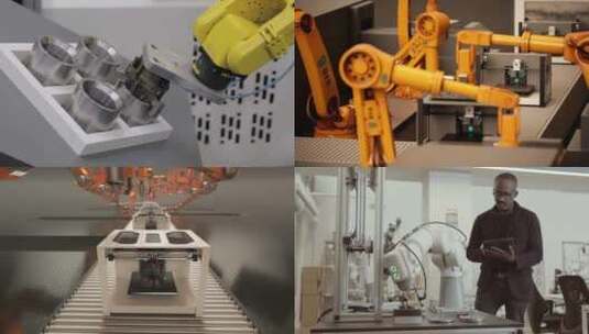 【合集】智慧工业机械臂现代化工业制造高清在线视频素材下载