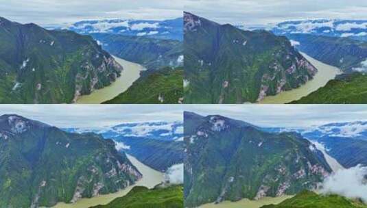 重庆巫山巫峡云海高清在线视频素材下载