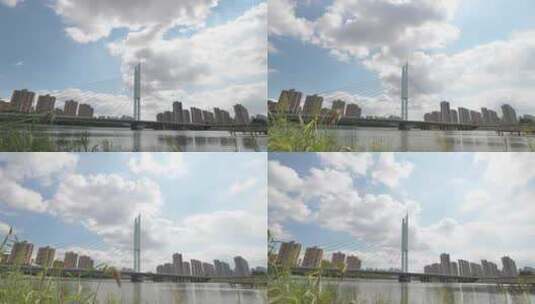 滕州 解放大桥 延时 天空高清在线视频素材下载