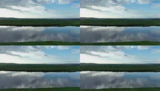 呼伦贝尔草原湿地河流高清在线视频素材下载