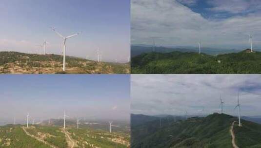 风电场新能源发电高清在线视频素材下载