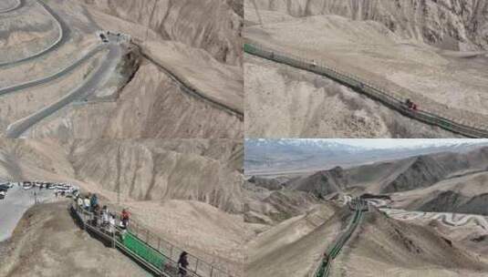 新疆独库公路高清在线视频素材下载