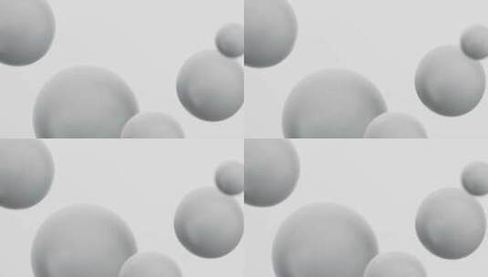 灰色简约球抽象图案背景高清在线视频素材下载