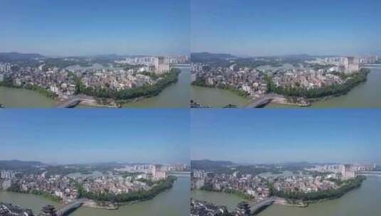 广东惠州城市风光交通航拍高清在线视频素材下载