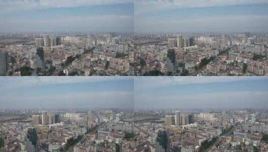 广东东莞城市大景交通高楼建筑航拍高清在线视频素材下载