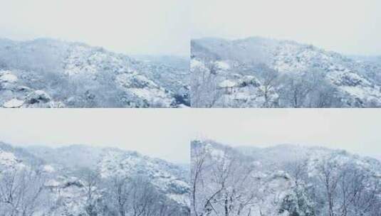 杭州西湖保俶塔雪景宝石山雪景浙江雪景高清在线视频素材下载