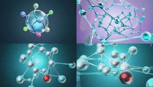 水分子元素分子细胞高清在线视频素材下载