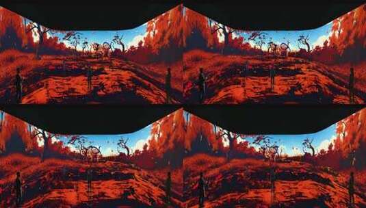 山海经-狡沉浸式空间效果高清在线视频素材下载