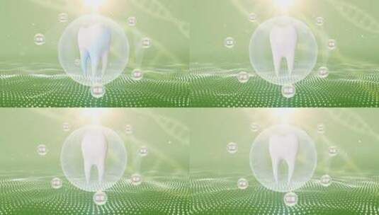 牙齿牙医牙科模板高清AE视频素材下载