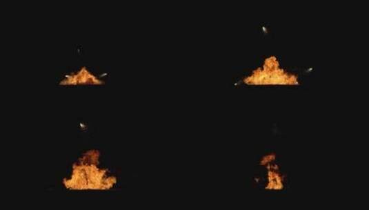 4k爆炸生成的多种火焰效果背景视频素材53高清在线视频素材下载