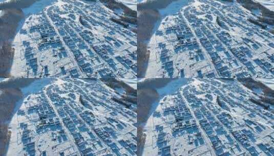 新疆旅游地-喀纳斯、禾木（冬季雪景）高清在线视频素材下载