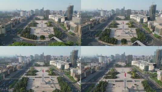 江西南昌城市风光地标建筑航拍高清在线视频素材下载