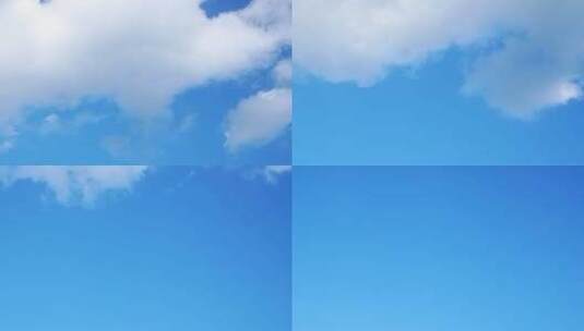 天空云延时多云天气蓝天白云夏天云朵飘动高清在线视频素材下载