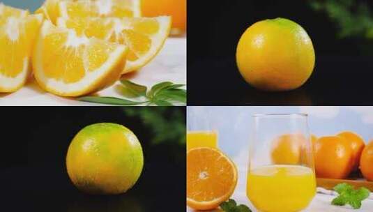 新鲜橙子素材高清在线视频素材下载